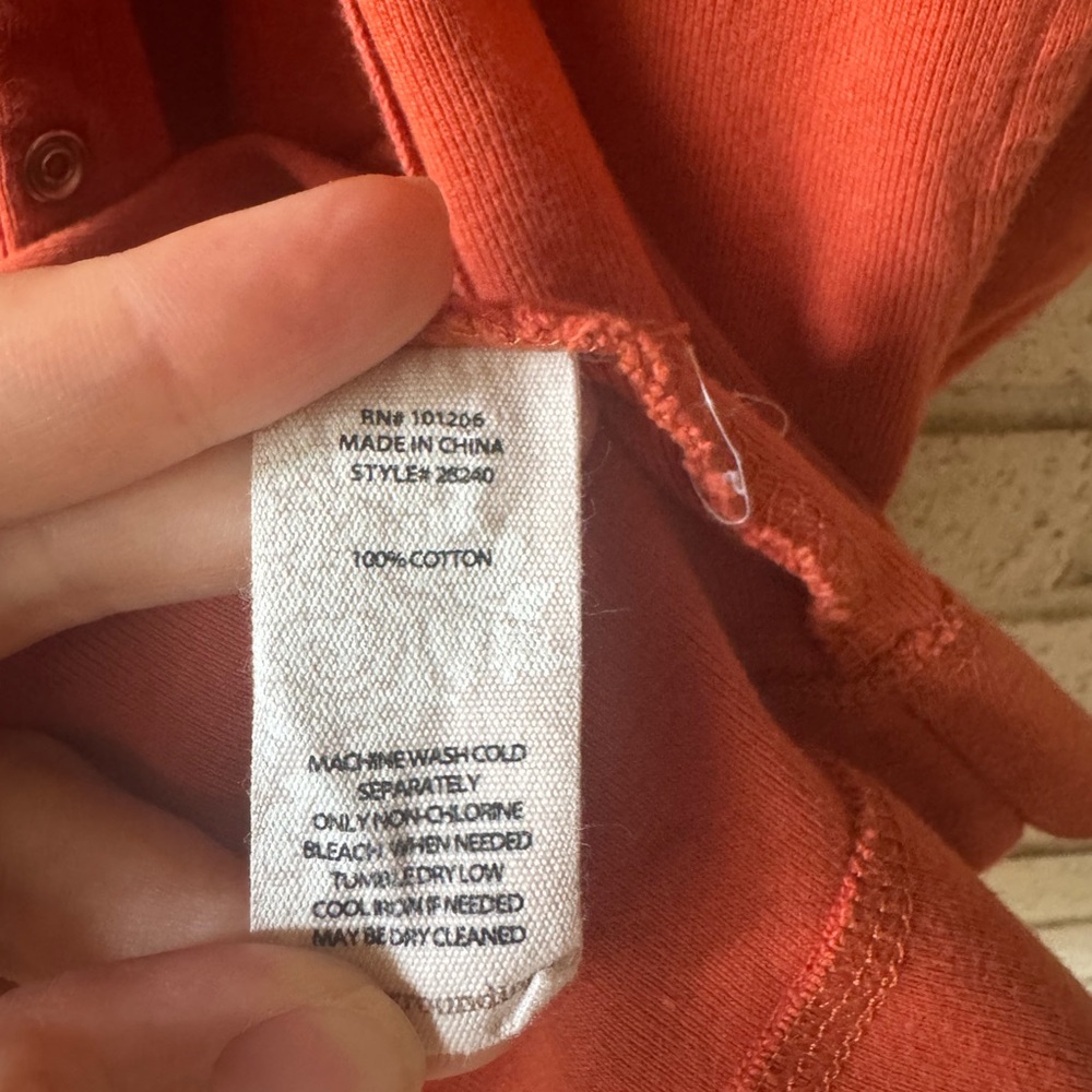 Soft Surroundings Terracotta Knit Long Duster Cardigan | Snap Button Front XL - Picture 6 of 6